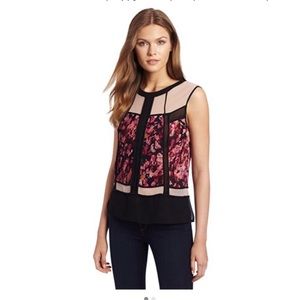 BCBGMaxazria Codie Poppy Combo Top